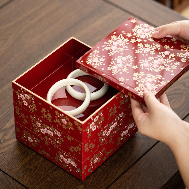 Japanese-Style Multi-Layer Resin Jewelry Box