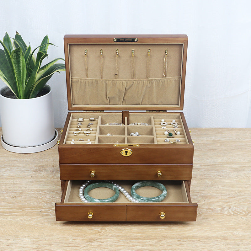 European Solid Wood Jewelry Box