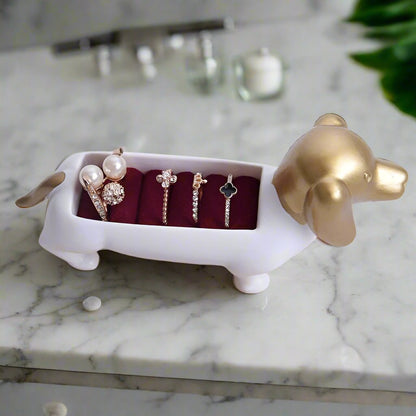 Dachshund Ring Holder Jewelry Box