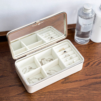 Large Capacity PU Jewelry Storage Box