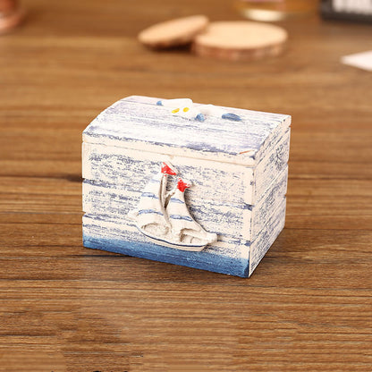 Mediterranean Small Wooden Jewelry Box