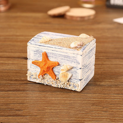 Mediterranean Small Wooden Jewelry Box