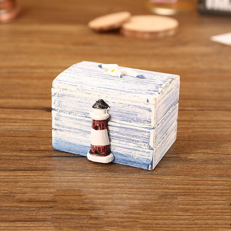 Mediterranean Small Wooden Jewelry Box