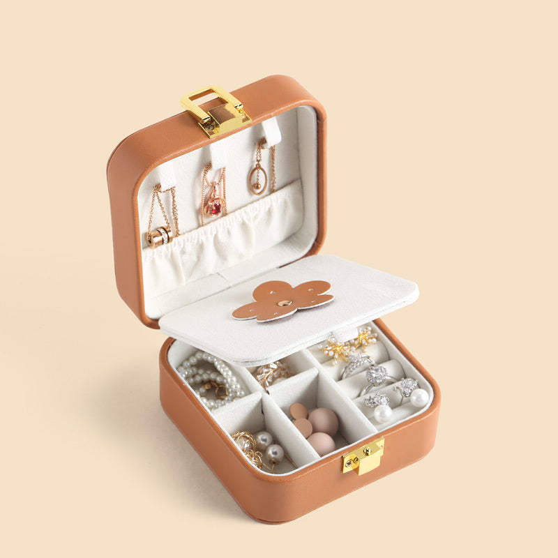 PU Leather Ring Jewelry Storage Box