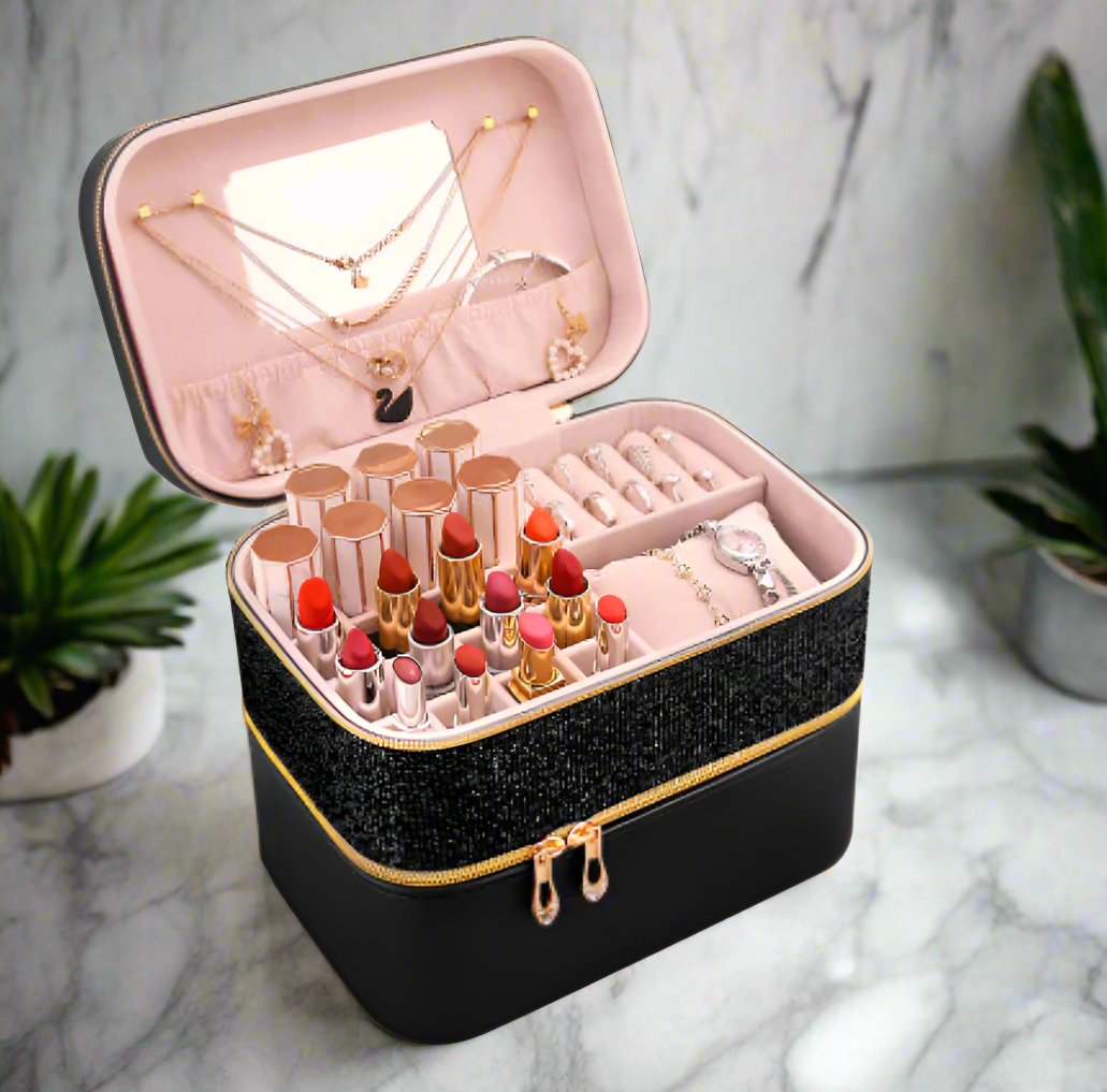 Grand Luxe Leather Jewelry Box