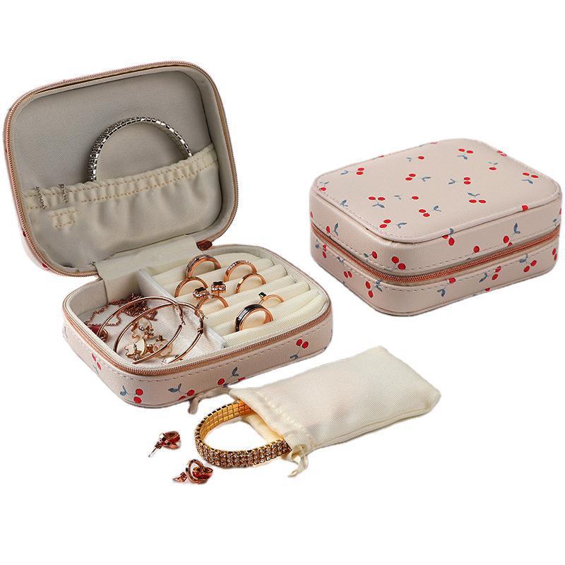 Compact Leather Jewelry Storage Case