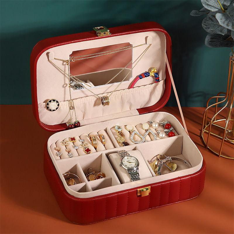 Portable PU Jewelry Storage Box