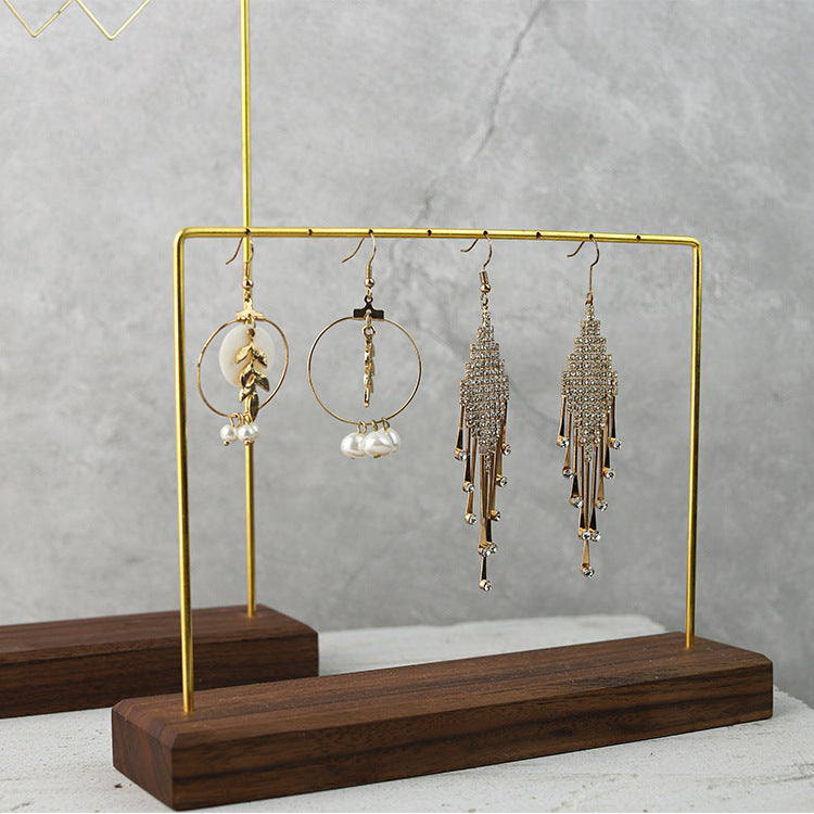 Walnut Jewelry Display Stand