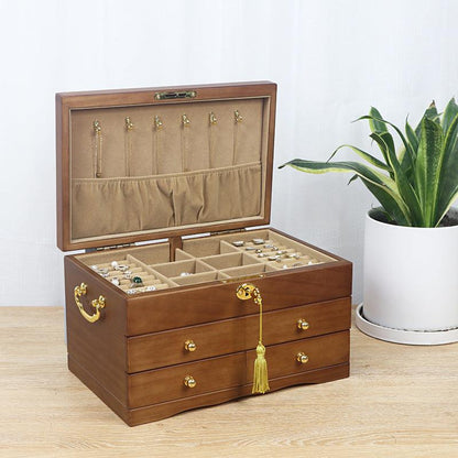 European Solid Wood Jewelry Box