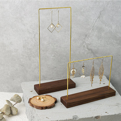 Walnut Jewelry Display Stand