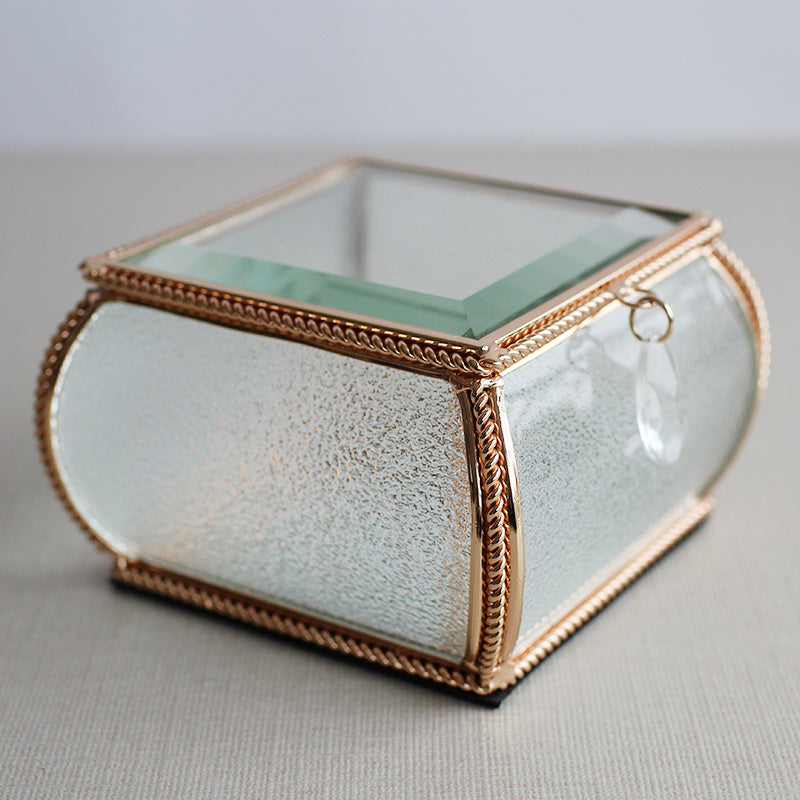 European Glass Crystal Jewelry Box