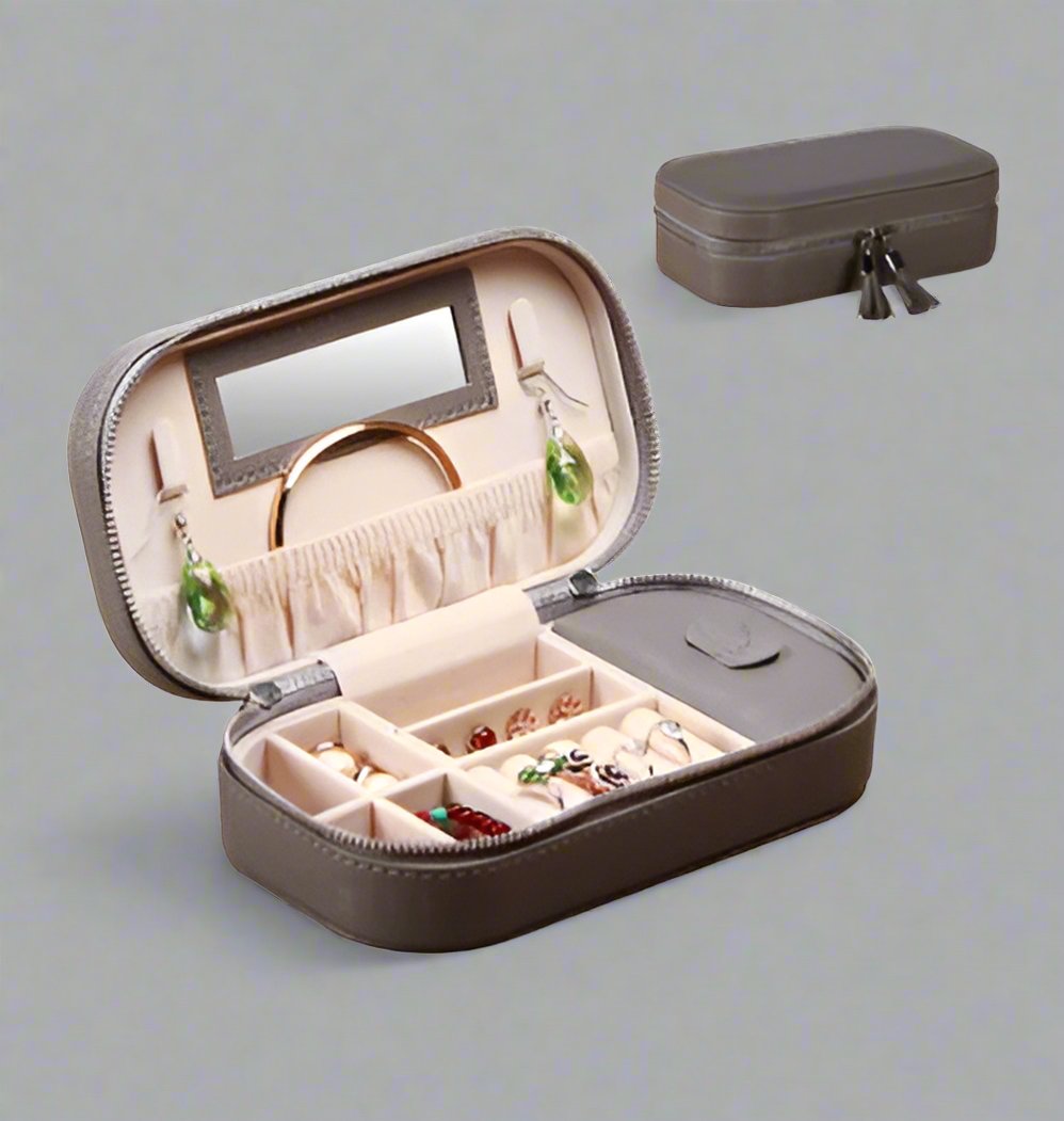 Portable PU Jewelry Storage Box