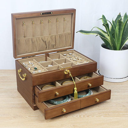 European Solid Wood Jewelry Box