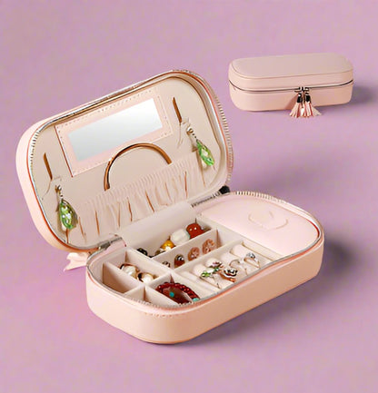 Portable PU Jewelry Storage Box