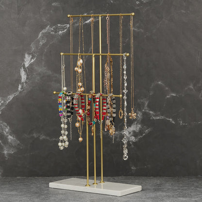 Marble Foundation 3T Jewelry Display Stand