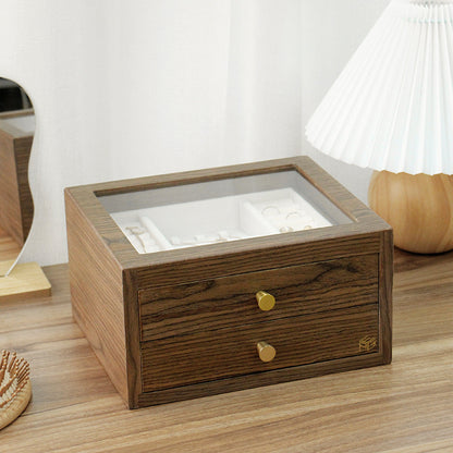 Double-Layer Jewelry Storage Box – Flannel Gift Box