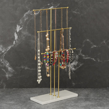 Marble Foundation 3T Jewelry Display Stand