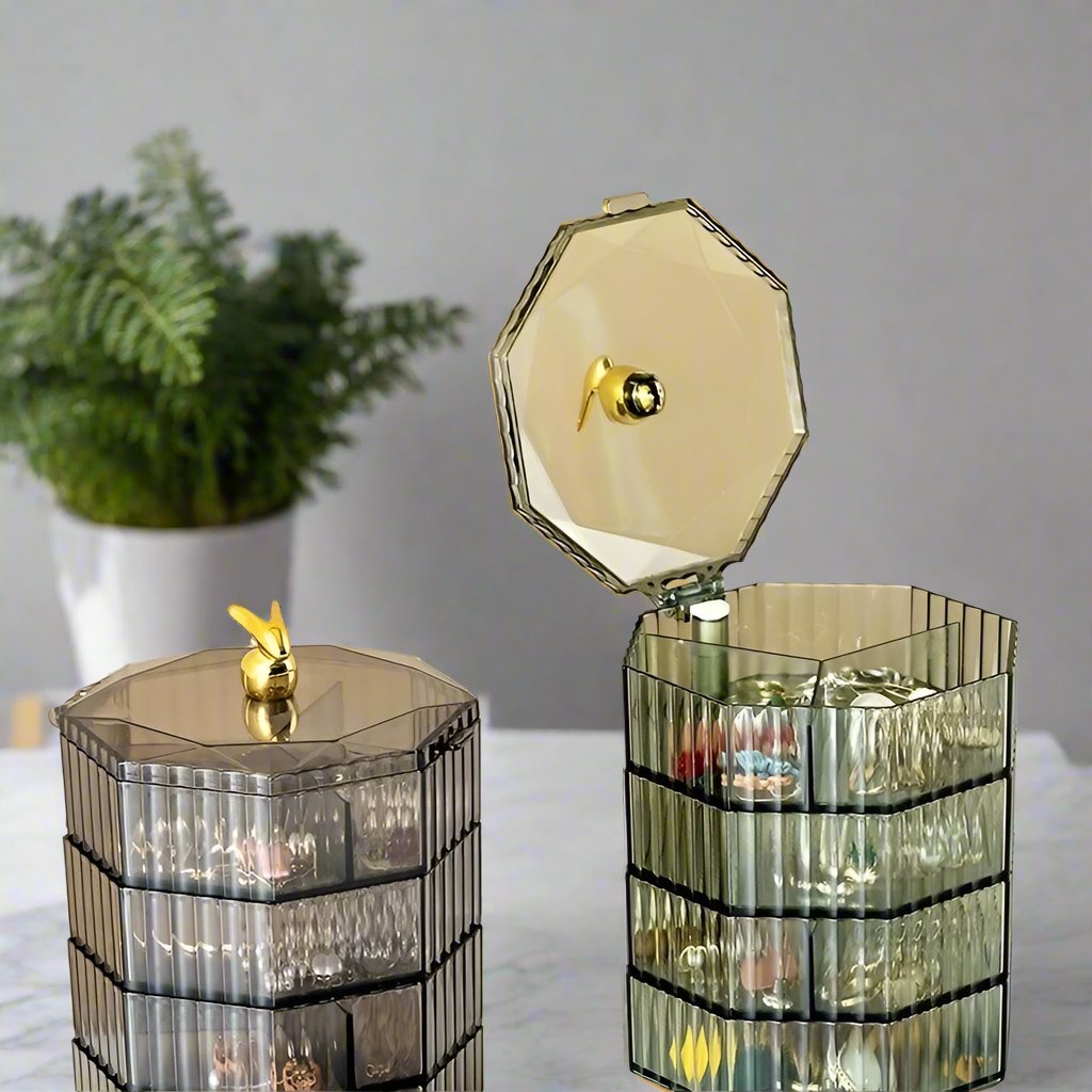 4-Layer Rotatable Jewelry Box