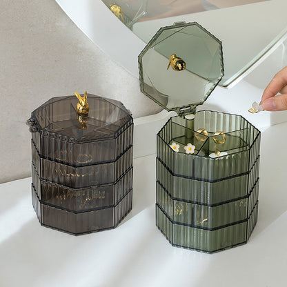 4-Layer Rotatable Jewelry Box